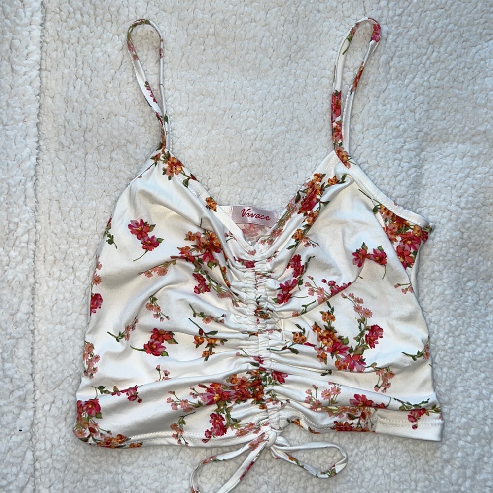 Grey Bandit floral tank top